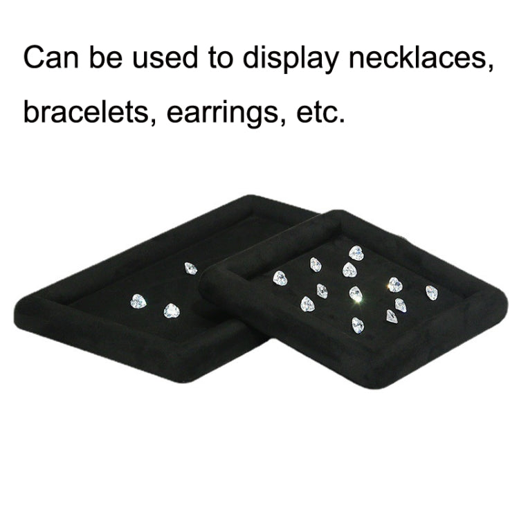 20x12x1.5cm Jewelry Tray Ring Rectangular Empty Plate Earrings Necklace Jewelry Display Plate