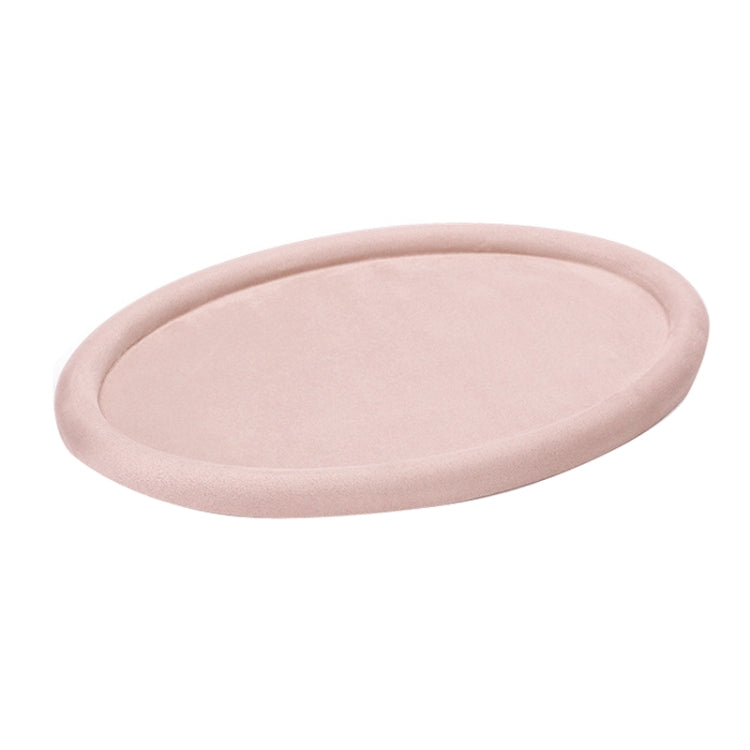 30x20x1.8cm Jewelry Tray Ring Velvet Leather Oval Empty Plate Earrings Necklace Jewelry Display Plate