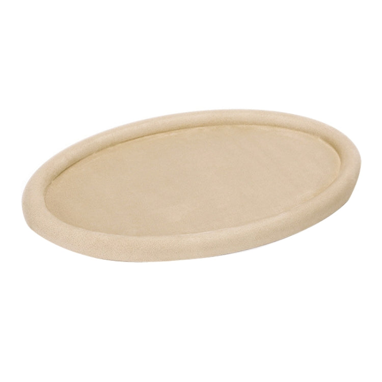 30x20x1.8cm Jewelry Tray Ring Velvet Leather Oval Empty Plate Earrings Necklace Jewelry Display Plate