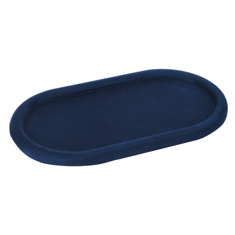 32x18x1.8cm Jewelry Tray Ring Velvet Leather Oval Empty Plate Earrings Necklace Jewelry Display Plate