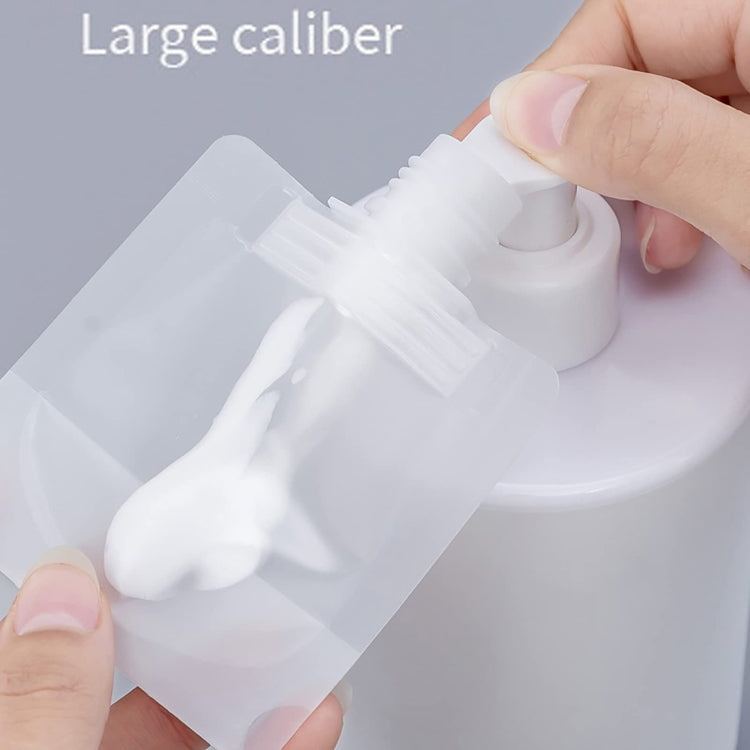 20pcs Travel Refillable Empty Squeeze Pouch Lotion Shampoo Squeezable Bags, Spec: