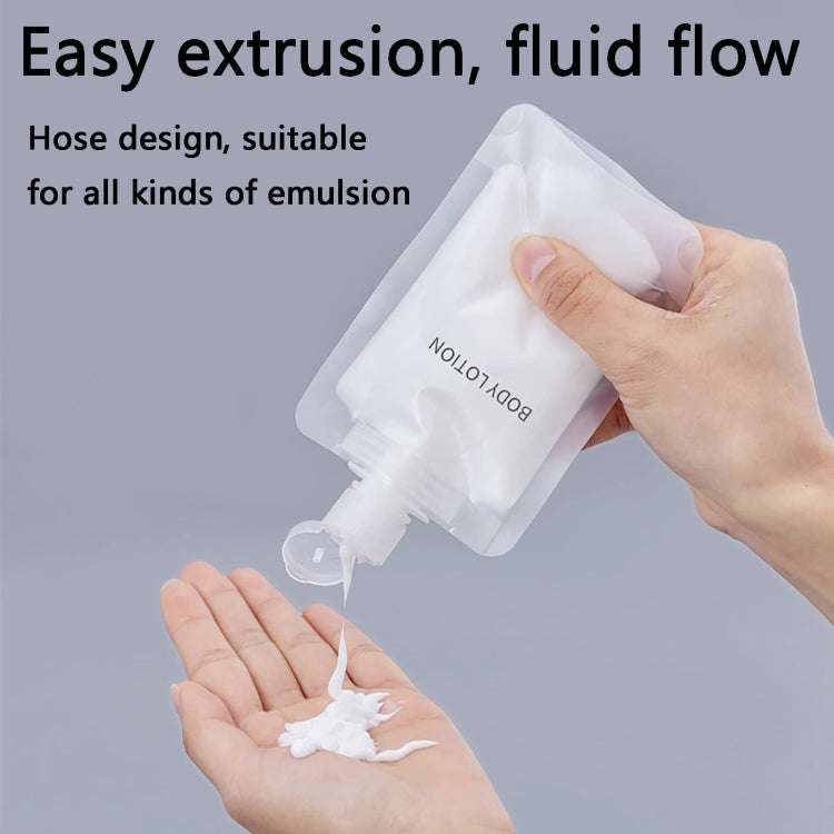 20pcs Travel Refillable Empty Squeeze Pouch Lotion Shampoo Squeezable Bags, Spec: