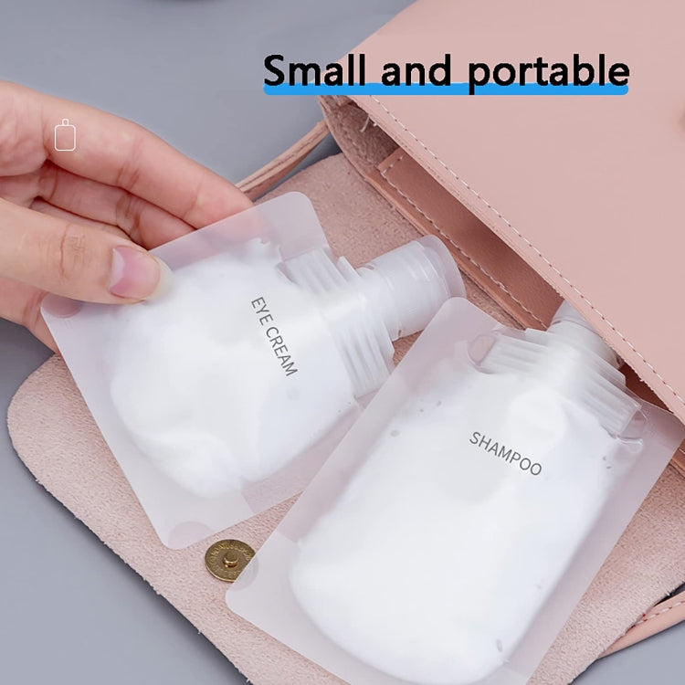 20pcs Travel Refillable Empty Squeeze Pouch Lotion Shampoo Squeezable Bags, Spec: