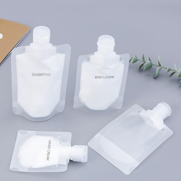 20pcs Travel Refillable Empty Squeeze Pouch Lotion Shampoo Squeezable Bags, Spec:
