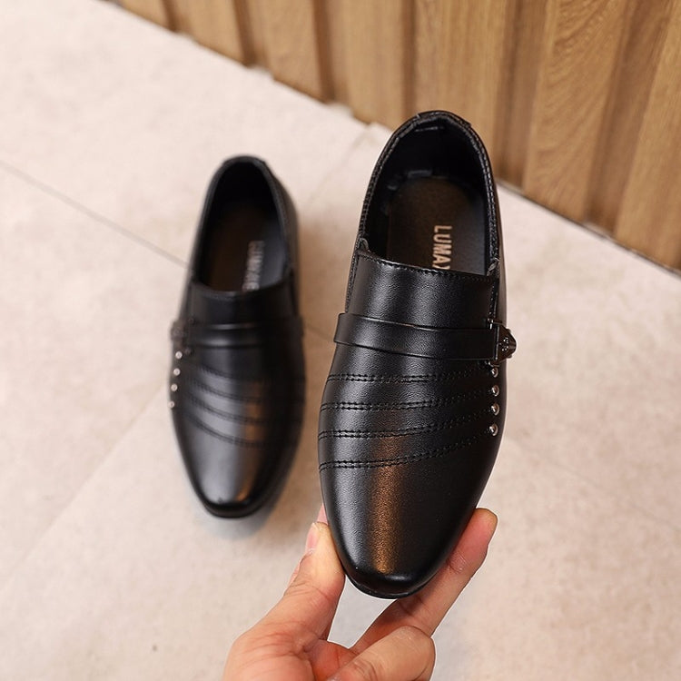 Children Dress Leather Shoes British Style Casual Performance Shoes, Size: