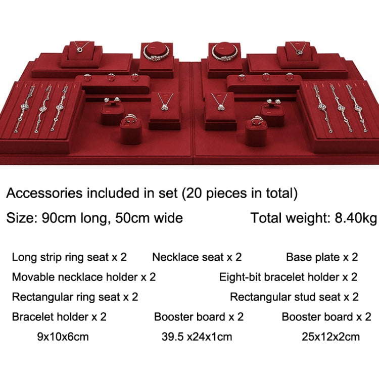 Earrings Bracelets Earrings Jewelry Display Rack Microfiber Jewelry Counter Display Props Set