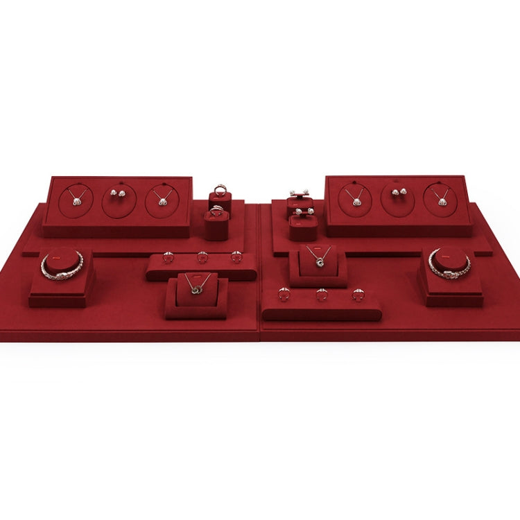 Earrings Bracelets Earrings Jewelry Display Rack Microfiber Jewelry Counter Display Props Set