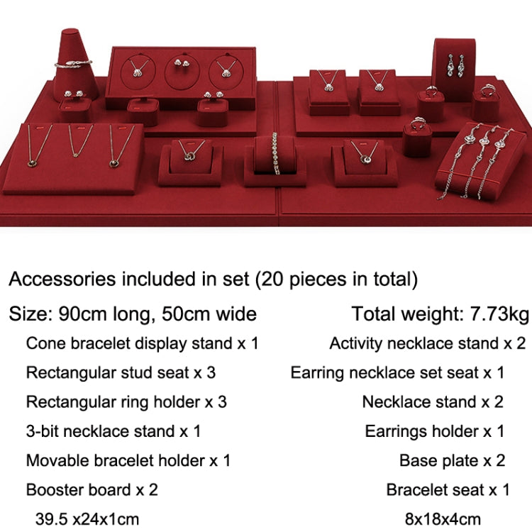 Earrings Bracelets Earrings Jewelry Display Rack Microfiber Jewelry Counter Display Props Set