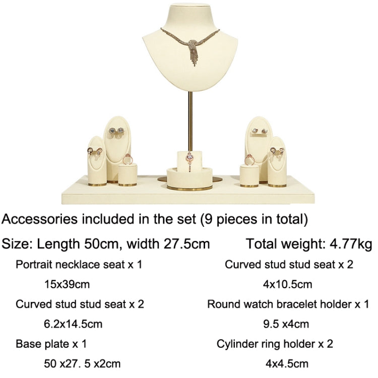 Window Jewelry Display Props Necklace Earrings Ring Jewelry Stand Set