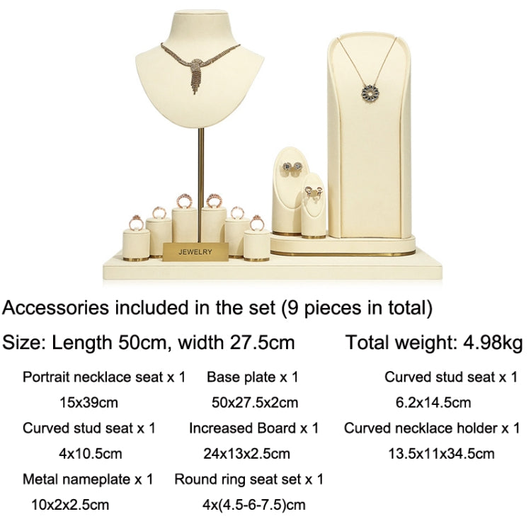 Window Jewelry Display Props Necklace Earrings Ring Jewelry Stand Set