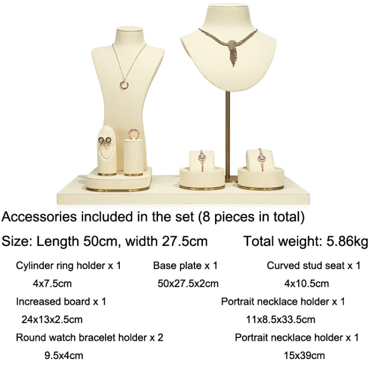 Window Jewelry Display Props Necklace Earrings Ring Jewelry Stand Set