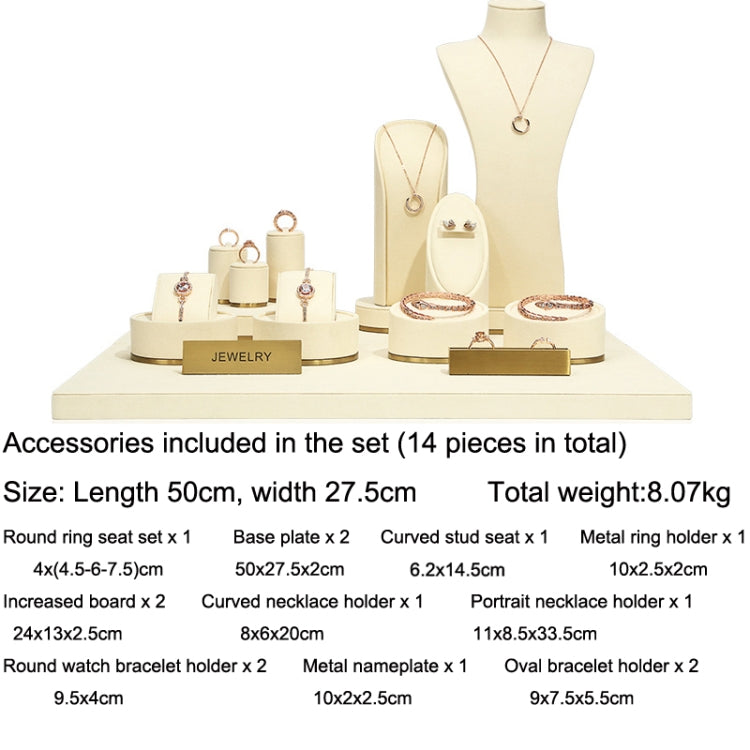 Window Jewelry Display Props Necklace Earrings Ring Jewelry Stand Set