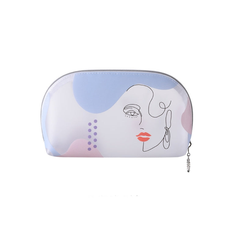 Morandi Cosmetic Bag Cute Girl TPU Matte Transparent Toiletry Bag, Size: