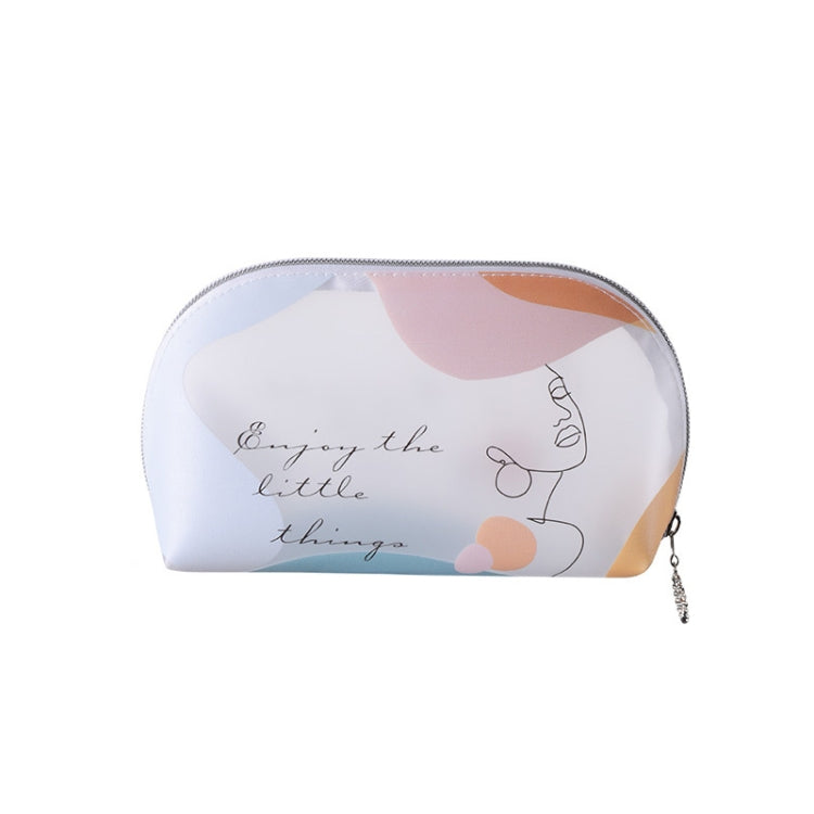 Morandi Cosmetic Bag Cute Girl TPU Matte Transparent Toiletry Bag, Size:
