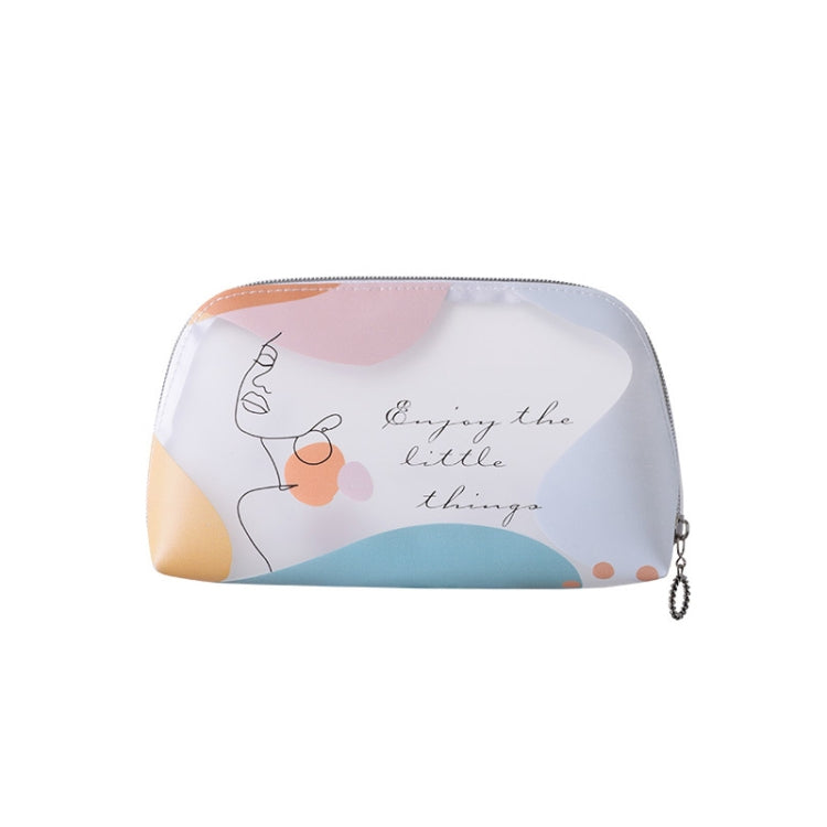 Morandi Cosmetic Bag Cute Girl TPU Matte Transparent Toiletry Bag, Size: