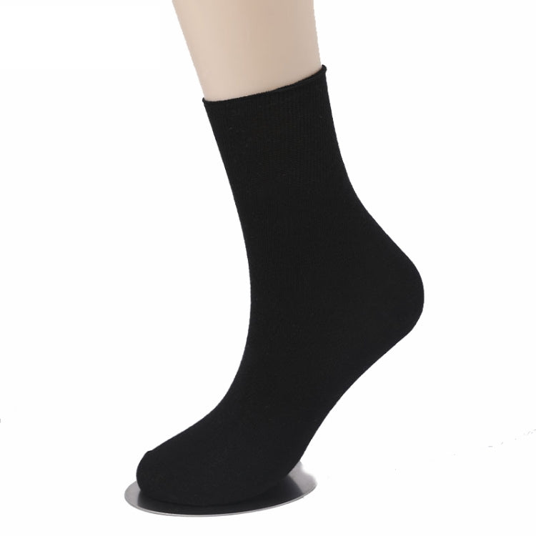 5pairs Cotton Slack Socks Mid-tube Socks Thin Wide-mouth Socks For Men, Size: