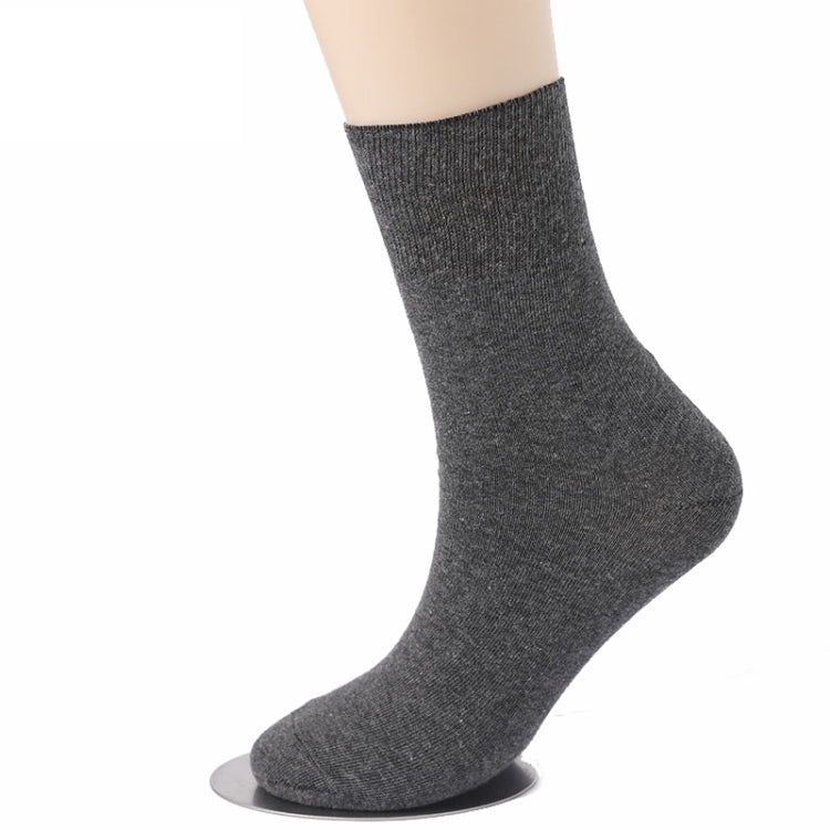 5pairs Cotton Slack Socks Mid-tube Socks Thin Wide-mouth Socks For Men, Size: