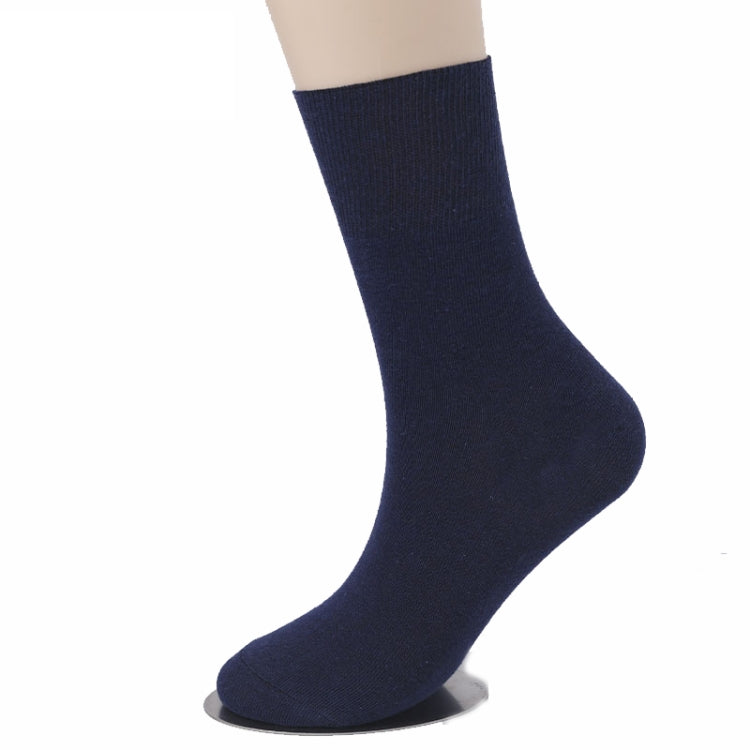 5pairs Cotton Slack Socks Mid-tube Socks Thin Wide-mouth Socks For Men, Size: