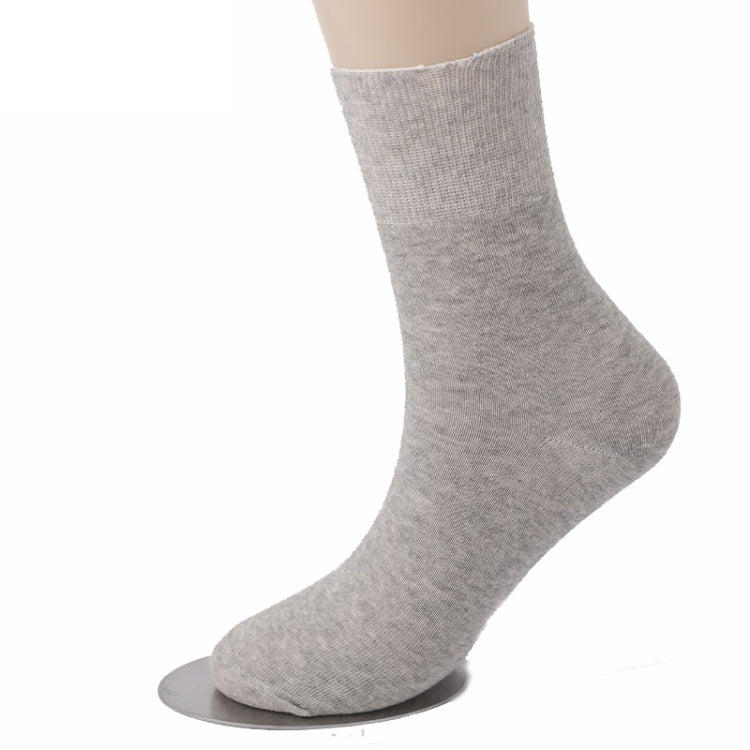 5pairs Cotton Slack Socks Mid-tube Socks Thin Wide-mouth Socks For Men, Size: