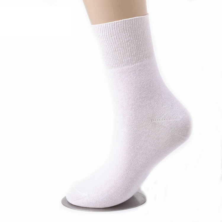 5pairs Cotton Slack Socks Mid-tube Socks Thin Wide-mouth Socks For Men, Size: