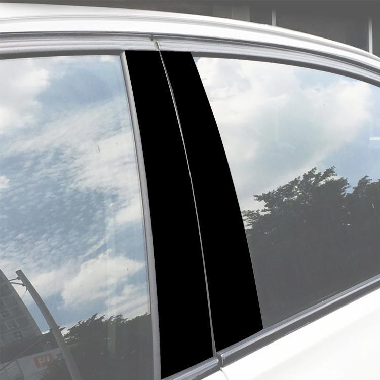 For BMW X5 E70 8pcs /Set Left and Right Drive Universal B-pillar Decorative Sticker - Black