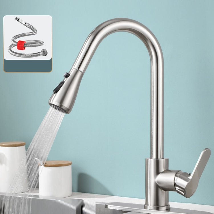 Kitchen Pull-out Universal Telescopic Hot & Cold Water Faucet, Specification: