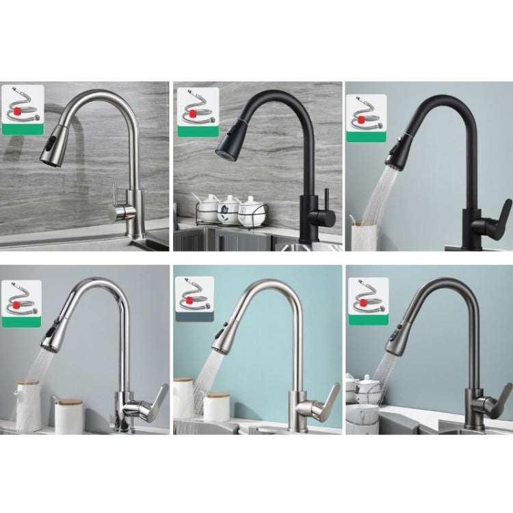 Kitchen Pull-out Universal Telescopic Hot & Cold Water Faucet, Specification: