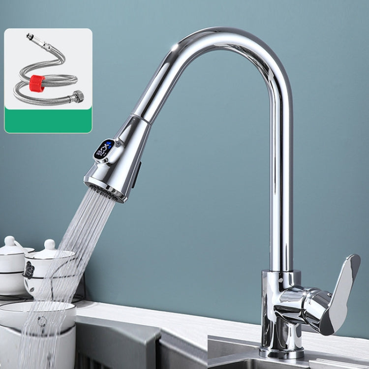 Kitchen Pull-out Universal Telescopic Hot & Cold Water Faucet, Specification: