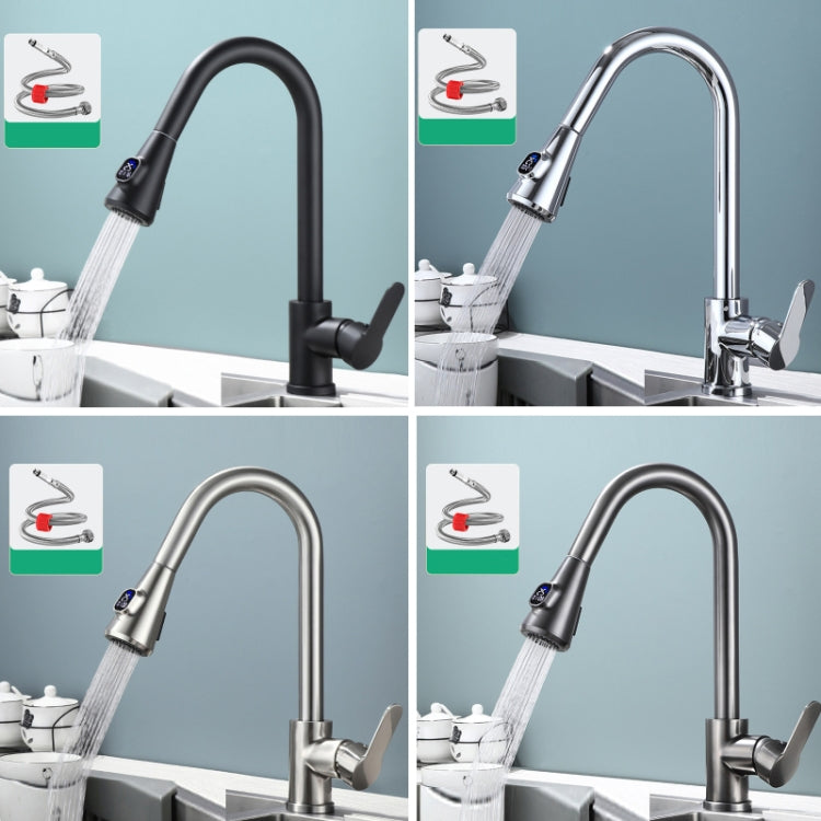 Kitchen Pull-out Universal Telescopic Hot & Cold Water Faucet, Specification: