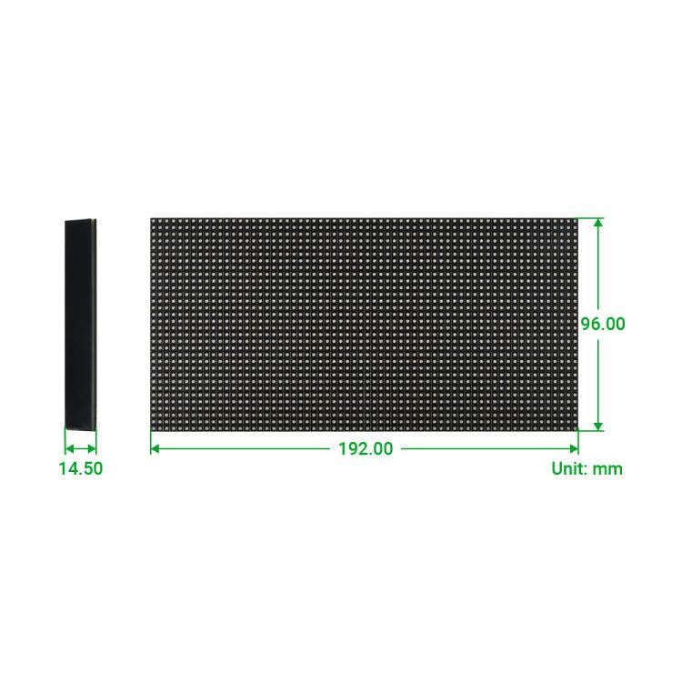 Waveshare RGB Full-color LED Matrix Panel, 3mm Pitch, 64 × 32 Pixels, Adjustable Brightness, Standard Version