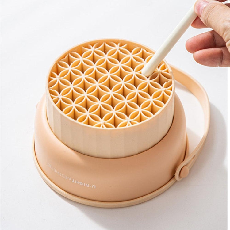 2 in 1 Makeup Brush Cleaning and Drying Scrubbing Bowl