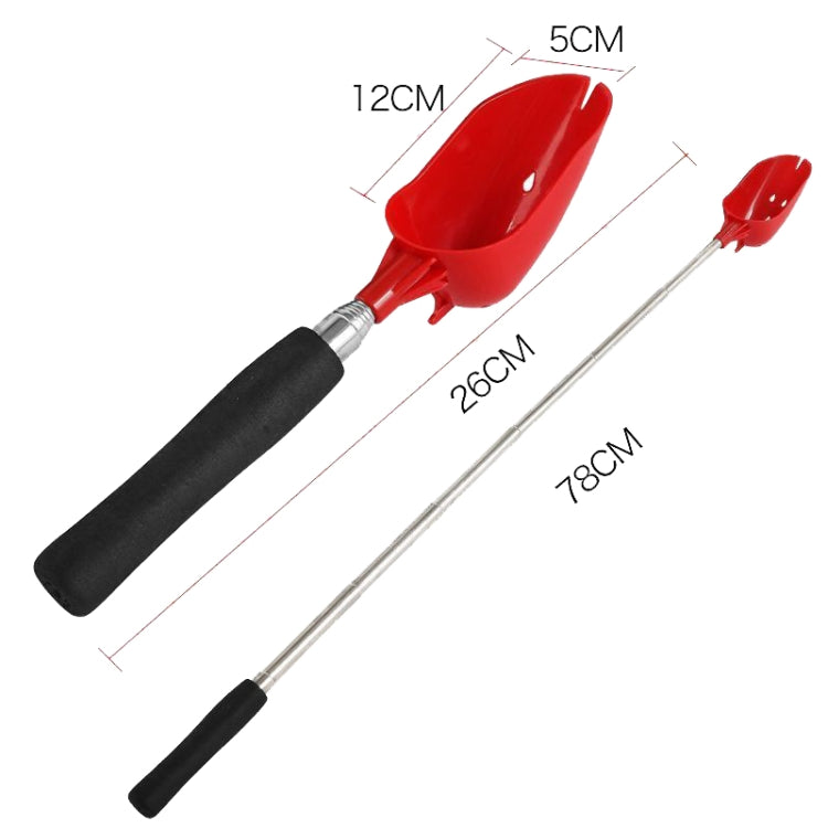 Fishing Bait Throwing Spoon Nesting Device Retractable Casting Scoop, Style: