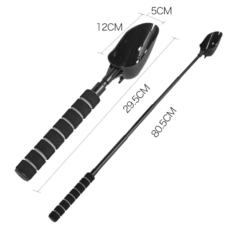 Fishing Bait Throwing Spoon Nesting Device Retractable Casting Scoop, Style: