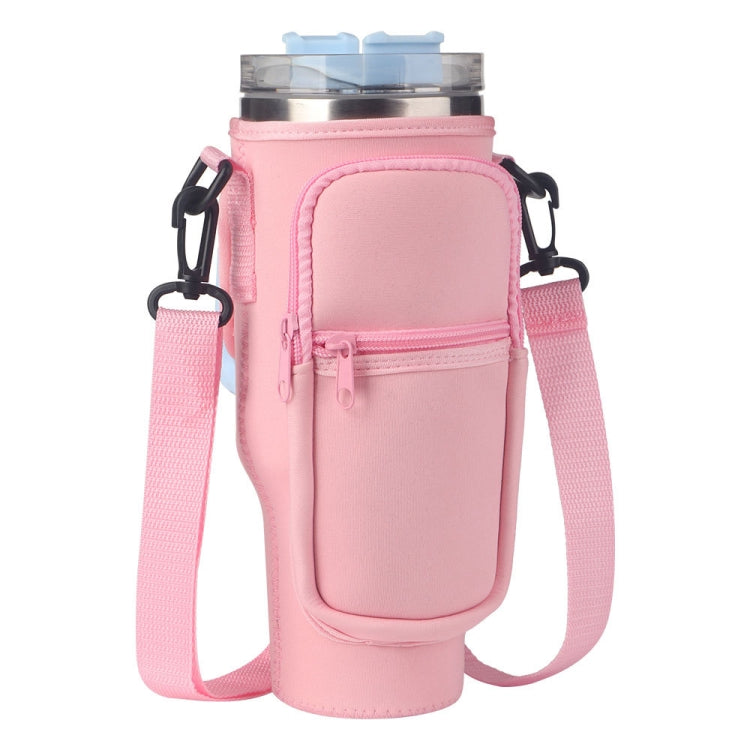 For 40oz Stanley Quencher Water Bottle Carrier Bag Pocket Version