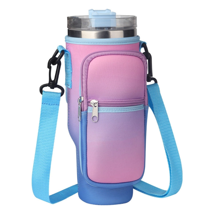 For 40oz Stanley Quencher Water Bottle Carrier Bag Pocket Version