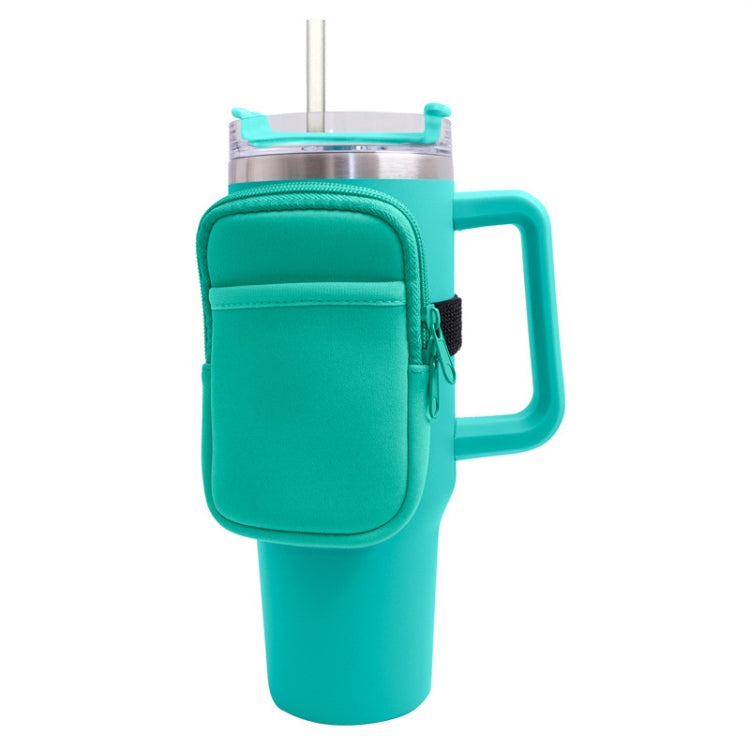Water Cup Sided Storage Pockets With Zipper Fit For 40Oz Tumbler