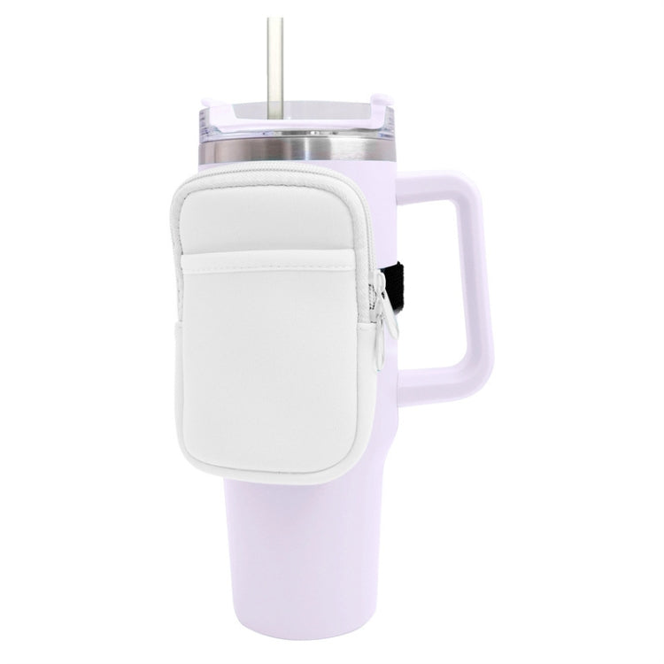 Water Cup Sided Storage Pockets With Zipper Fit For 40Oz Tumbler