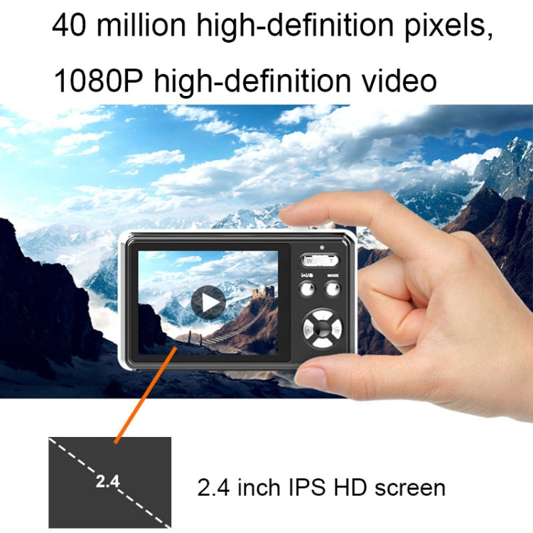 2.4 Inch IPS Screen 40 Million Pixel Digital Camera 16X Digital Zoom Video Macro Portable Camera