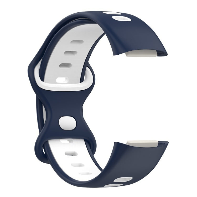 For Fitbit Charge 5 Smart Watch Sports Waterproof Two-Color Silicone Band
