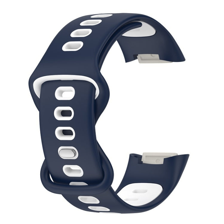 For Fitbit Charge 5 Smart Watch Sports Waterproof Two-Color Silicone Band