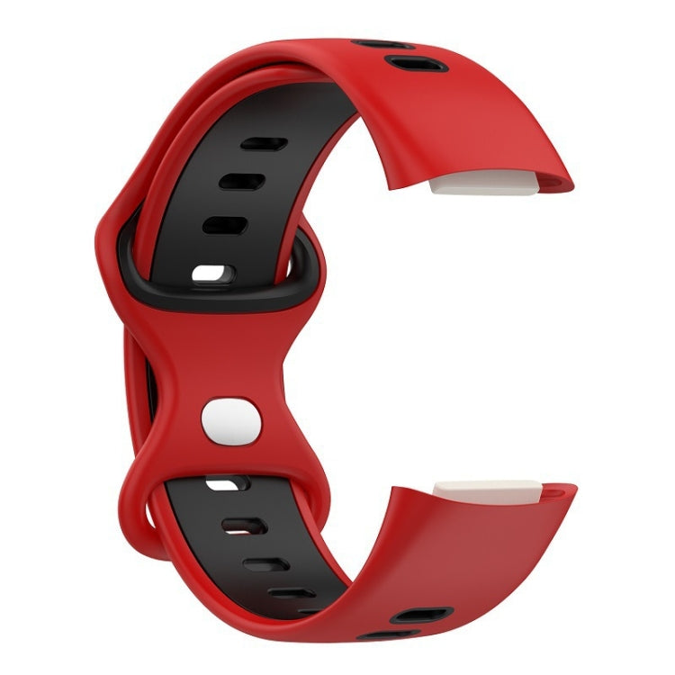 For Fitbit Charge 5 Smart Watch Sports Waterproof Two-Color Silicone Band