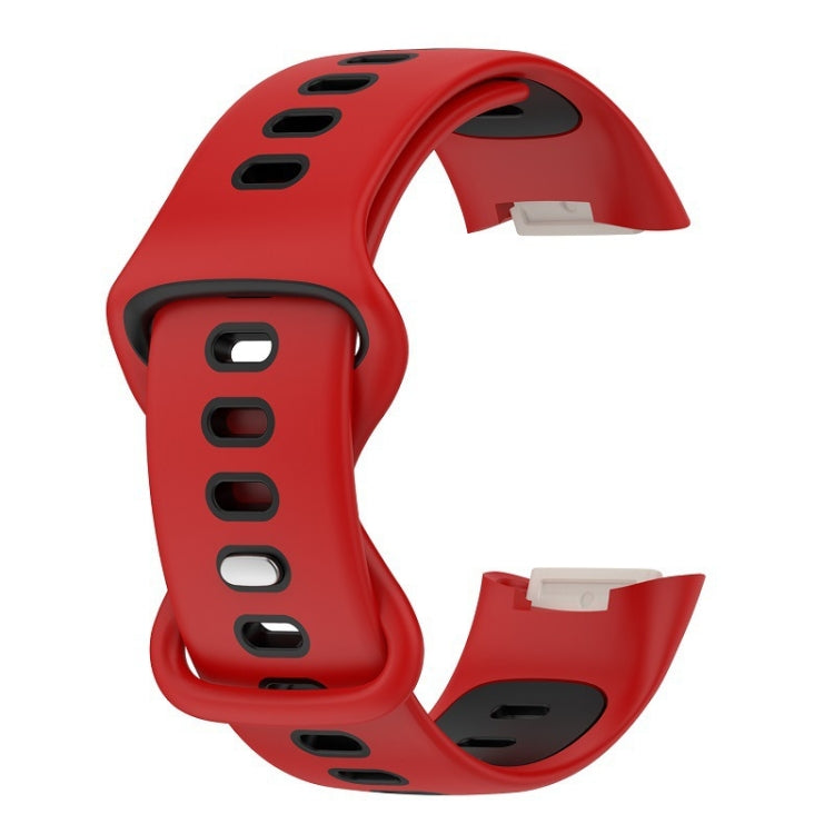 For Fitbit Charge 5 Smart Watch Sports Waterproof Two-Color Silicone Band