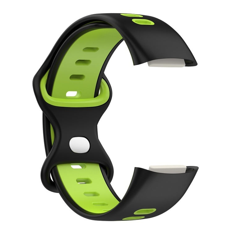For Fitbit Charge 5 Smart Watch Sports Waterproof Two-Color Silicone Band