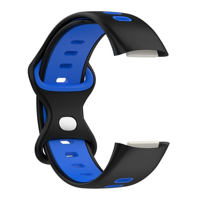 For Fitbit Charge 5 Smart Watch Sports Waterproof Two-Color Silicone Band