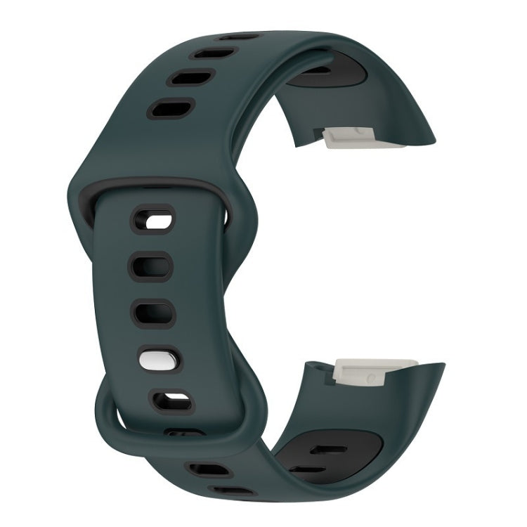 For Fitbit Charge 5 Smart Watch Sports Waterproof Two-Color Silicone Band