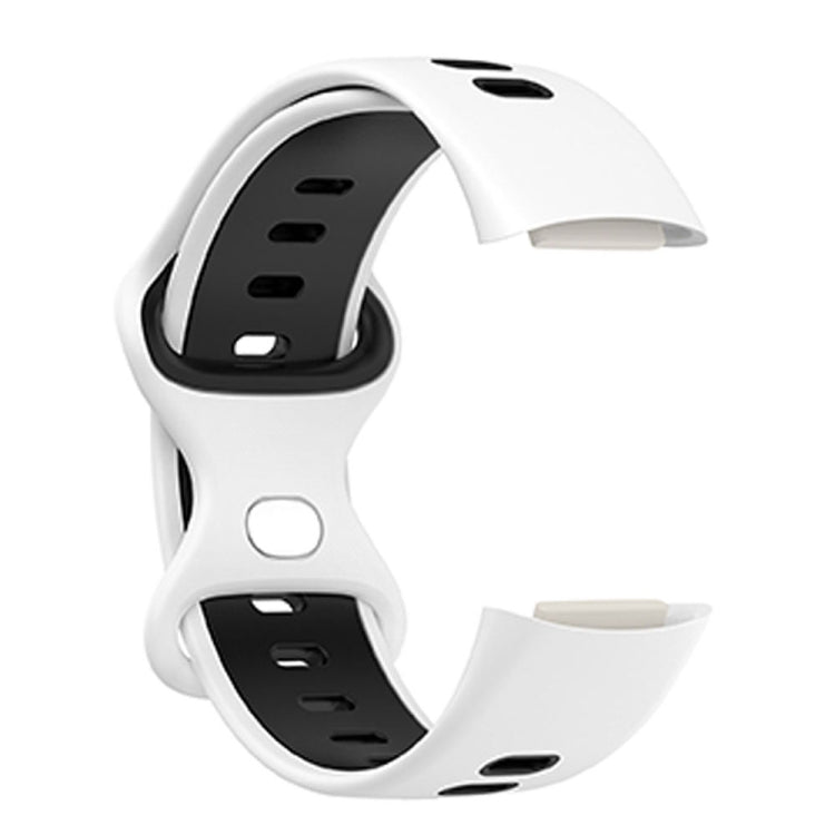 For Fitbit Charge 5 Smart Watch Sports Waterproof Two-Color Silicone Band