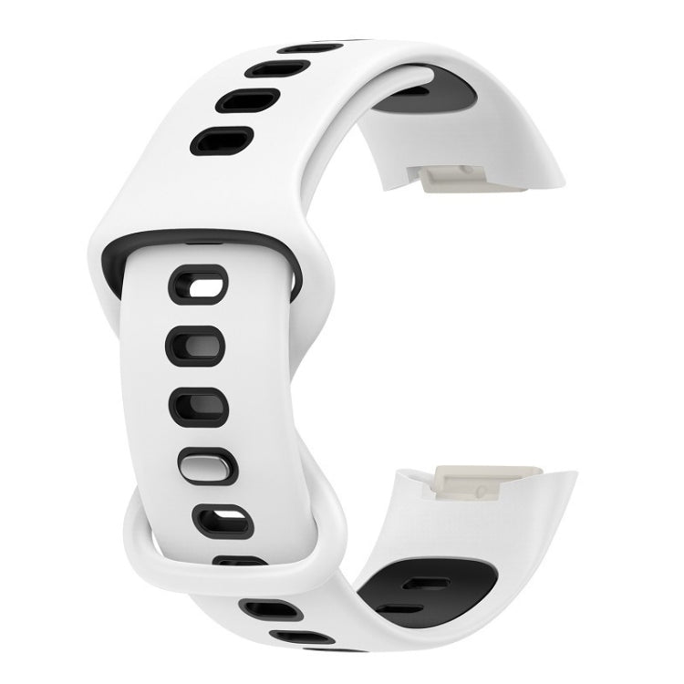 For Fitbit Charge 5 Smart Watch Sports Waterproof Two-Color Silicone Band
