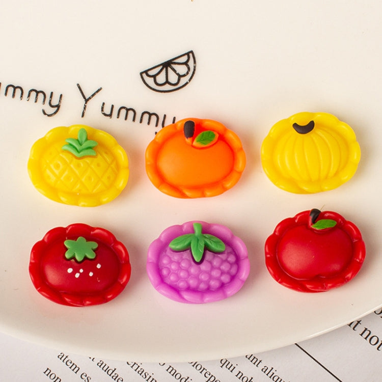 20pcs Simulation Fruit Dumplings Children Play House Toys Cell Phone Case DIY Accessories(Style Random Delivery)