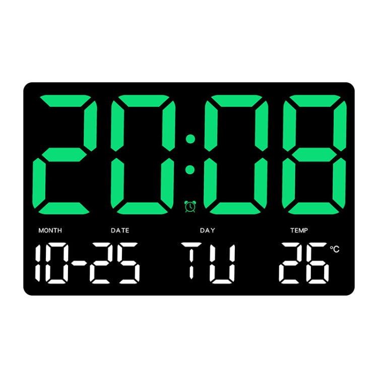 Large Display Led Digital Clock 5 Modes Brightness Adjustable Temperature Mute Electronic Clock