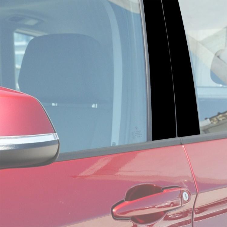 For 2011-2015 BMW X1 E84 6pcs /Set Universal B-pillar Decorative Sticker for Left and Right Drive - Black